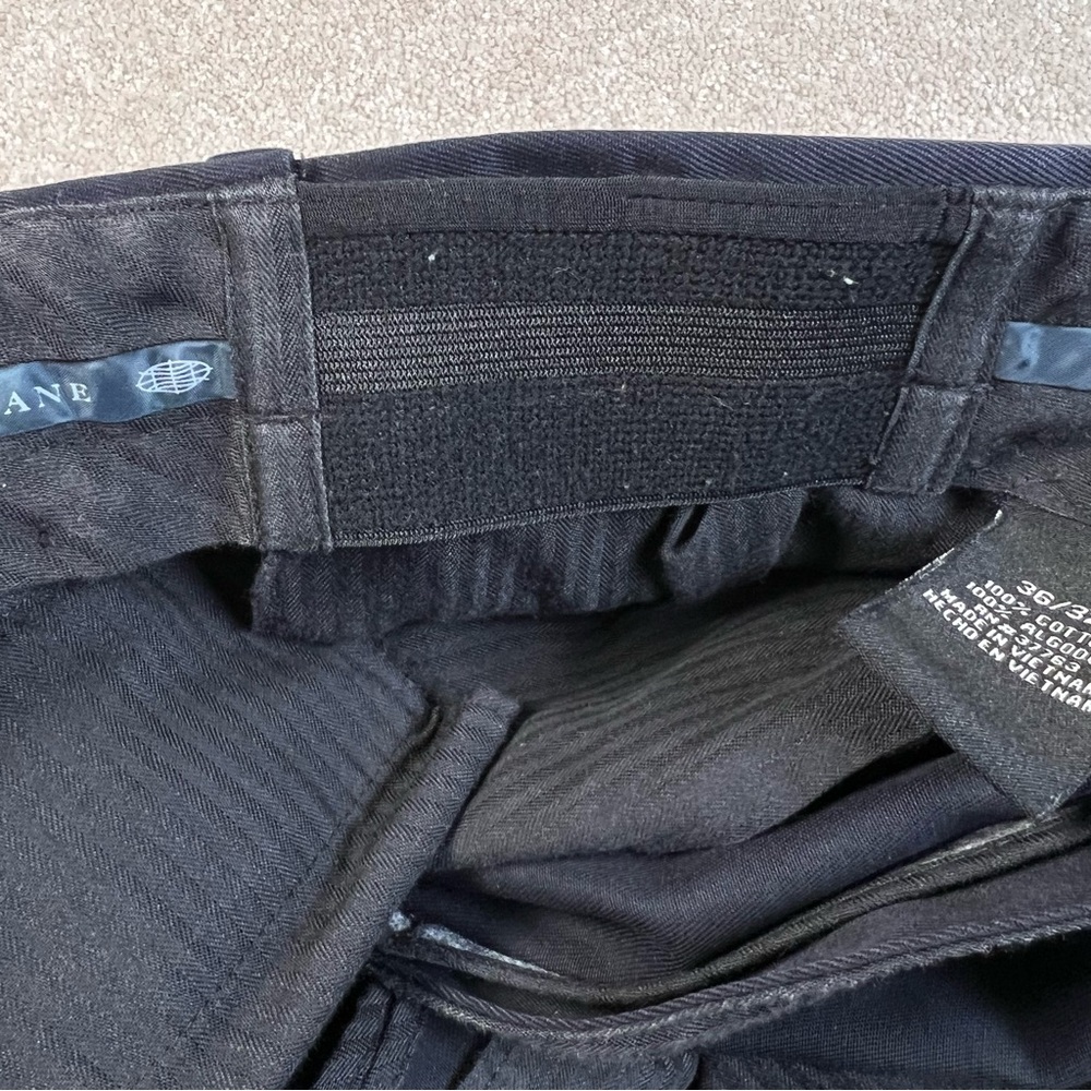 Savane Dress Pants Navy Blue men's 36/32 100% Cotton - Picture 6 of 10